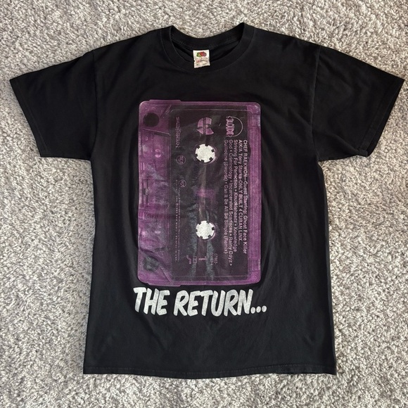 The Return Shirt Mens Medium Raekwon Wutang Purple Casette Ghostface Rap Music - Picture 1 of 4